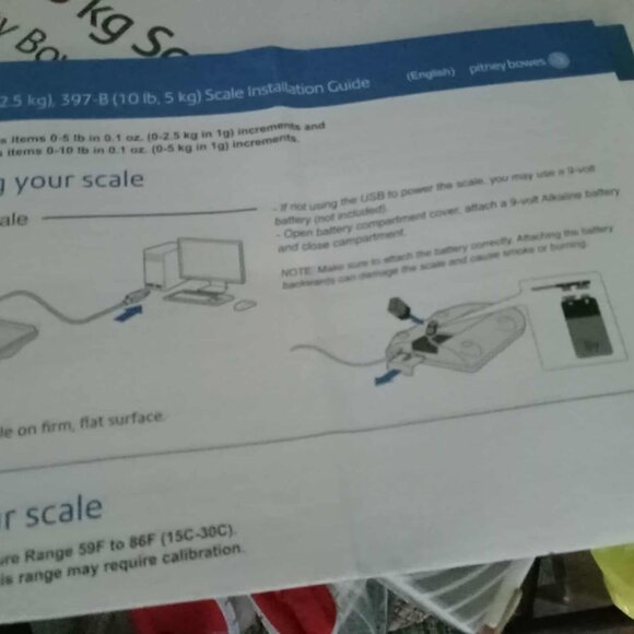 Pitney Bowes 397-B 10 lb Capacity Integrated USB Shipping Scale, barely used - Picture 4 of 4